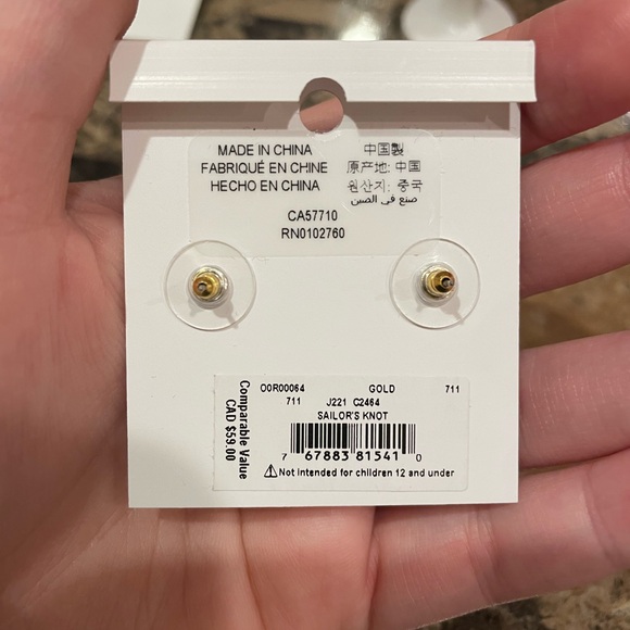 Kate Spade Sailor’s Knot Studs - Picture 5 of 5